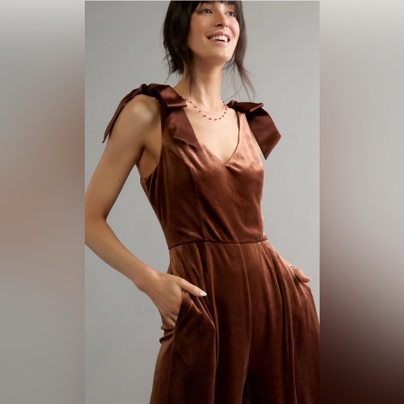 Francesca's Collections Pants - Francescas Velvet Jumpsuit NWT